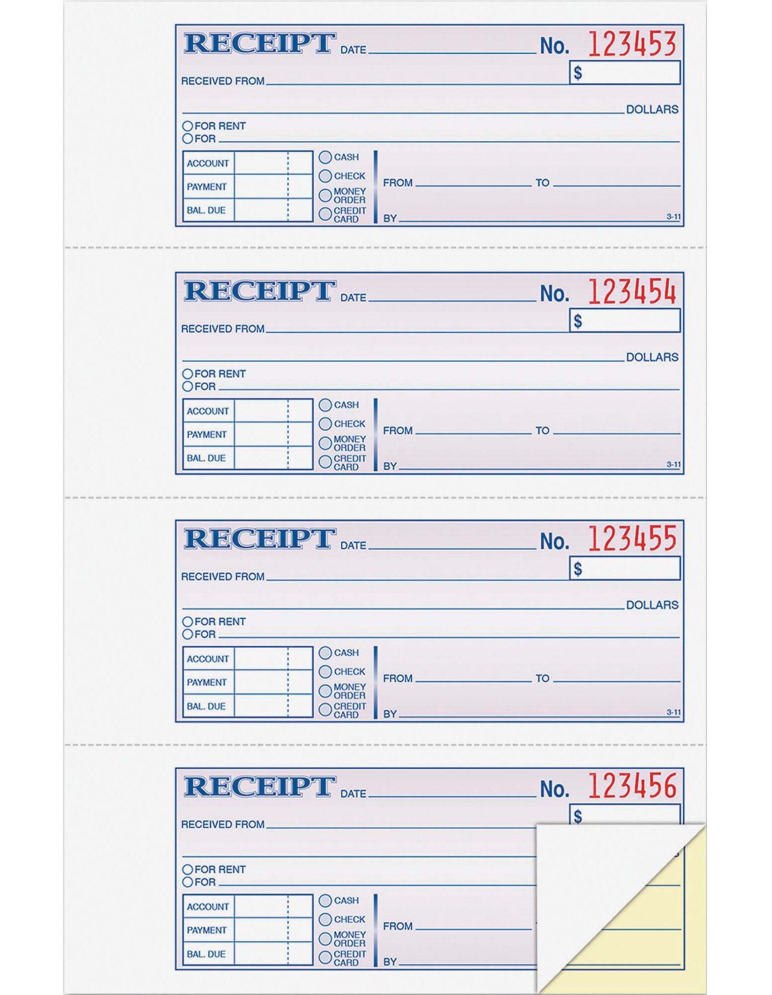 Receipts - Invoices - Statement Forms